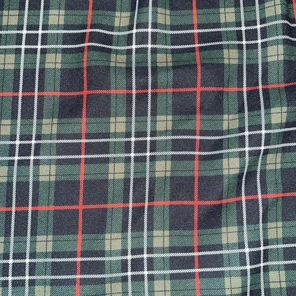 Cremieux women’s green and black plaid and lace blouse size Large - Picture 3 of 8